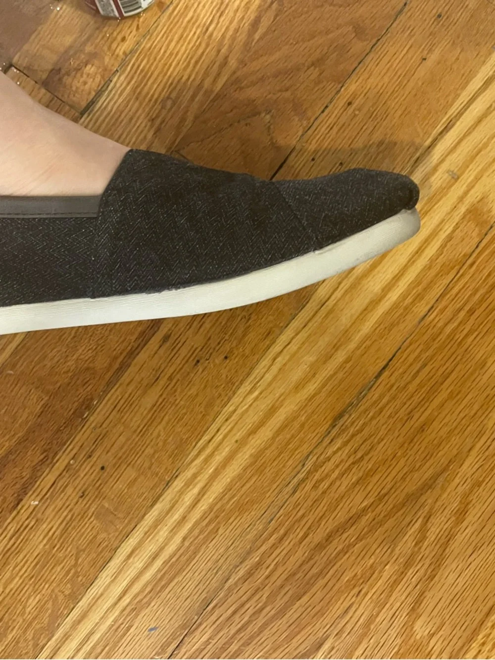 Toms Black Slip-On Flats Loafers